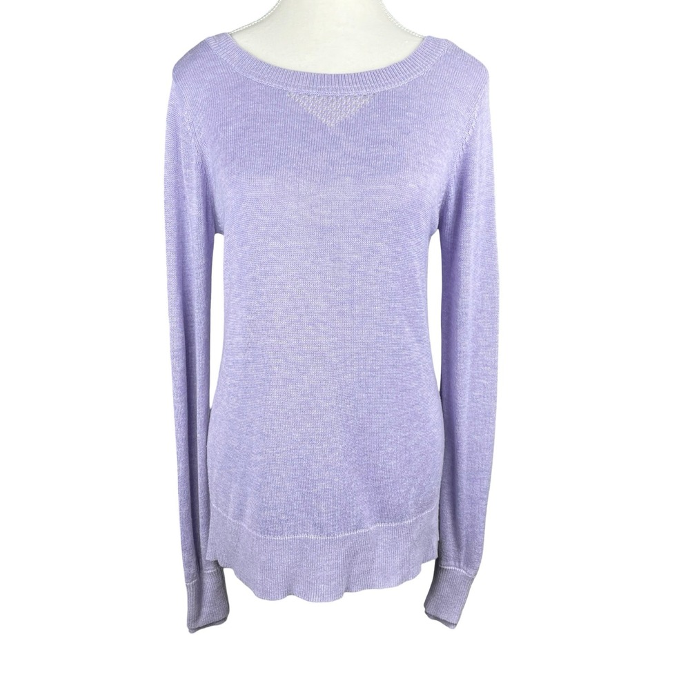 LULULEMON Women 4 Purple Sunset Savasana Pullover II Crossover Open Back Sweater